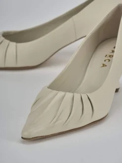 Décolleté tacco 5cm pelle beige