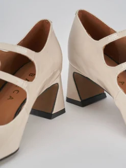 Décolleté tacco 5cm pelle beige