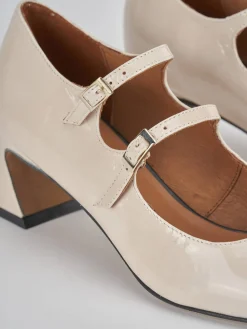 Décolleté tacco 5cm pelle beige