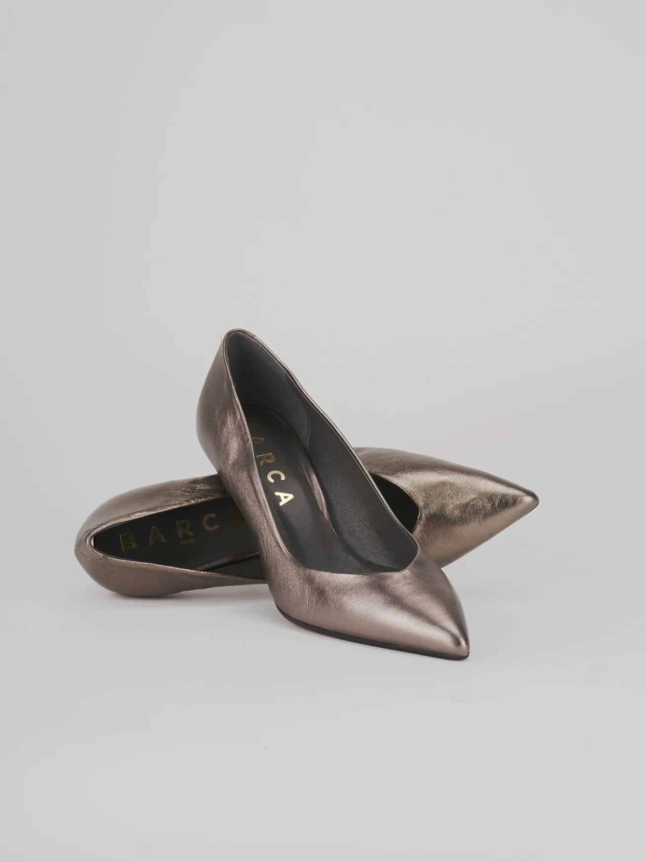 Décolleté tacco 7cm pelle beige