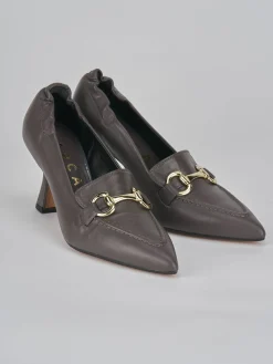 Décolleté tacco 7cm pelle beige