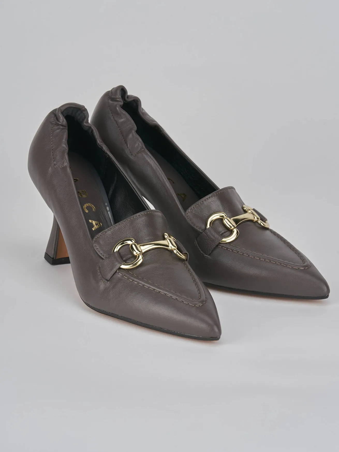 Décolleté tacco 7cm pelle beige