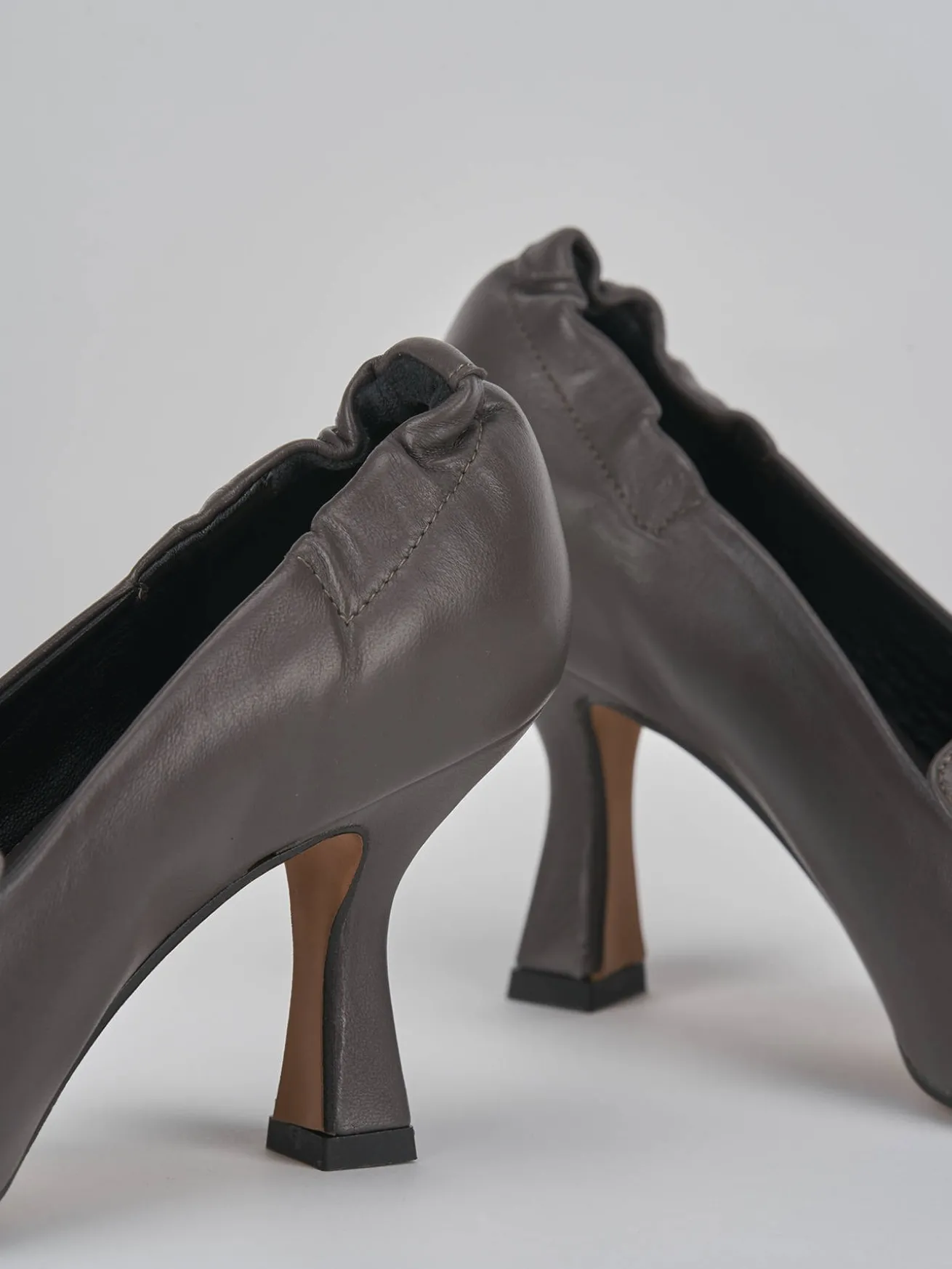 Décolleté tacco 7cm pelle beige