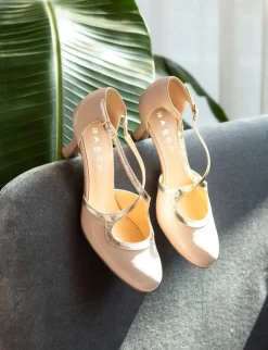 Décolleté tacco 6cm pelle beige