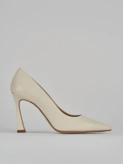 Décolleté tacco 9cm pelle bianco