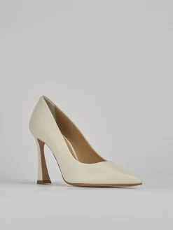 Décolleté tacco 9cm pelle bianco