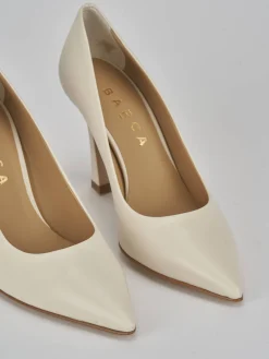 Décolleté tacco 9cm pelle bianco