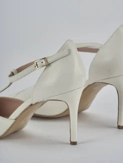 Décolleté tacco 7cm pelle bianco