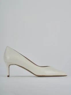 Décolleté tacco 5cm pelle bianco