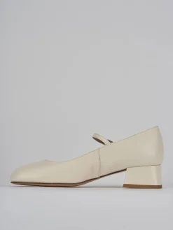 Décolleté tacco 4cm pelle bianco