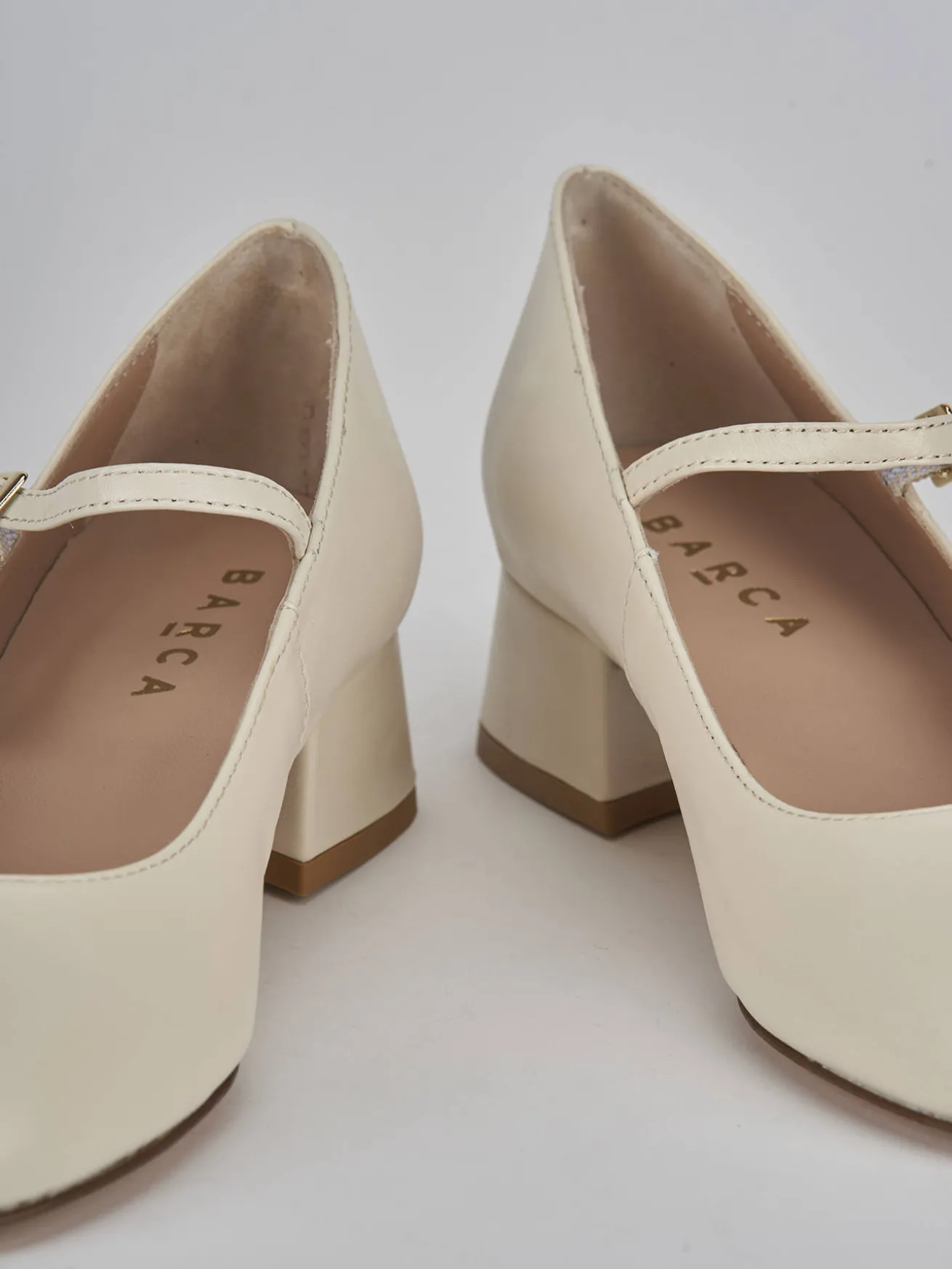 Décolleté tacco 4cm pelle bianco