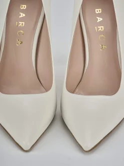 Décolleté tacco 10cm pelle bianco