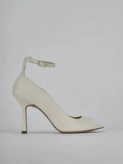 Décolleté tacco 9cm pelle bianco