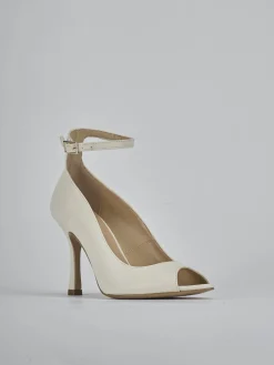 Décolleté tacco 9cm pelle bianco