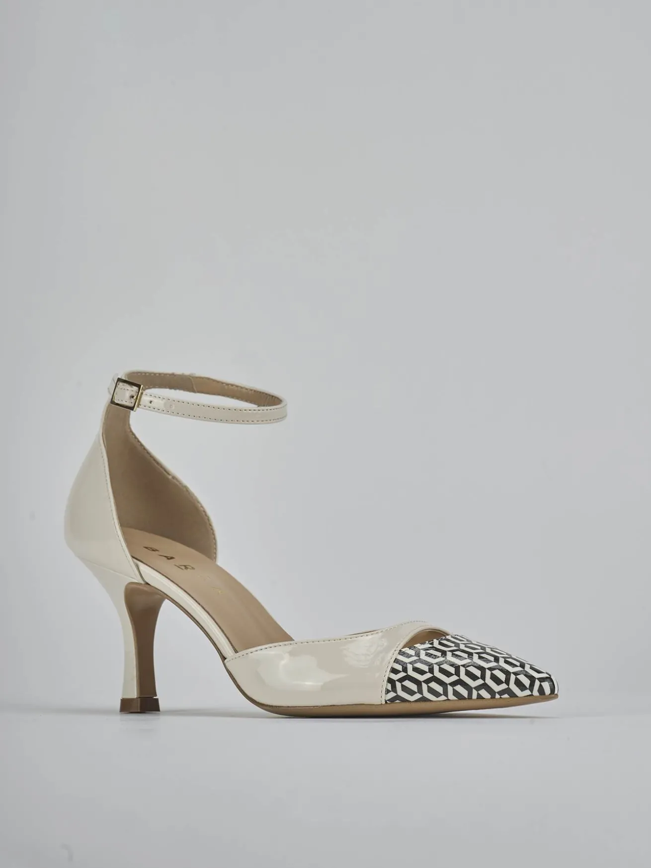 Décolleté tacco 7cm pelle bianco