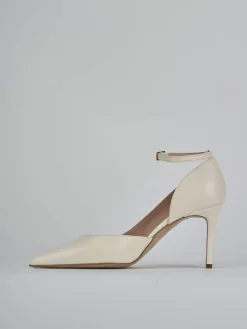 Décolleté tacco 7cm pelle bianco