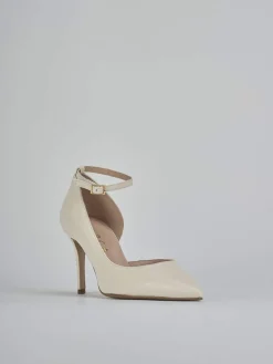 Décolleté tacco 7cm pelle bianco