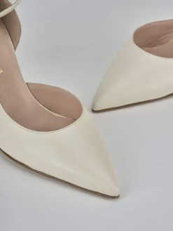 Décolleté tacco 7cm pelle bianco