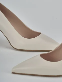 Décolleté tacco 7cm pelle bianco