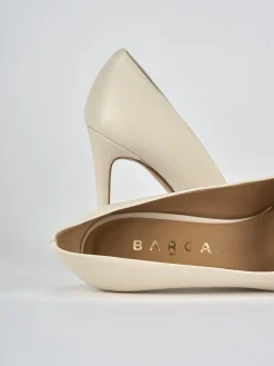 Décolleté tacco 10cm pelle bianco