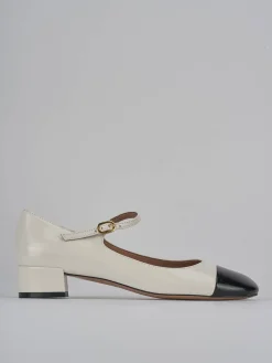 Décolleté tacco 3cm pelle bianco