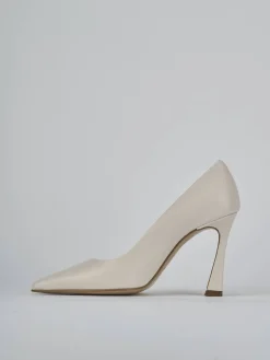 Décolleté tacco 9cm pelle bianco