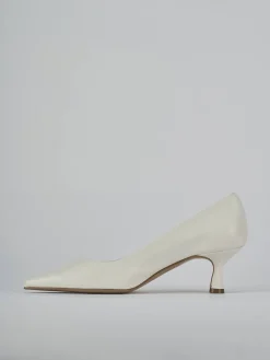 Décolleté tacco 5cm pelle bianco