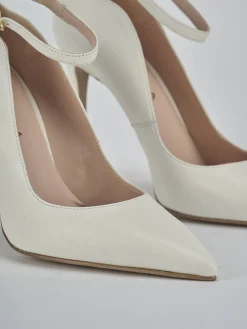 Décolleté tacco 11cm pelle bianco