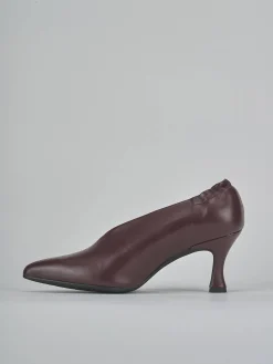 Décolleté tacco 7cm pelle bordo'