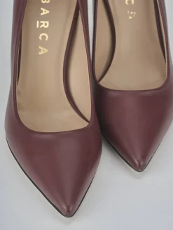 Décolleté tacco 7cm pelle bordo'