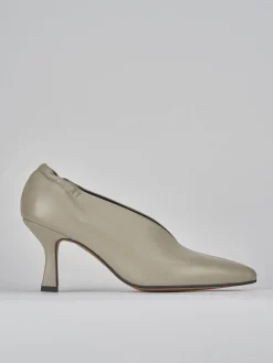 Décolleté tacco 7cm pelle grigio