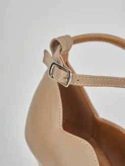 Décolleté tacco 10cm pelle marrone