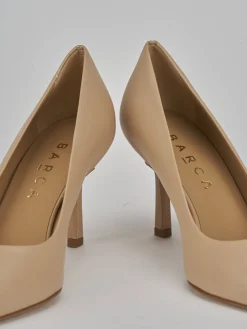 Décolleté tacco 7cm pelle marrone