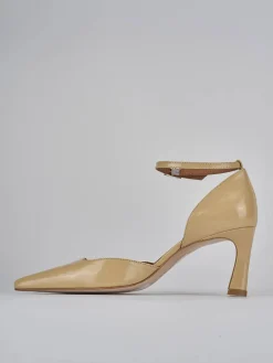 Décolleté tacco 6cm pelle marrone