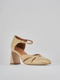 Décolleté tacco 7cm pelle marrone