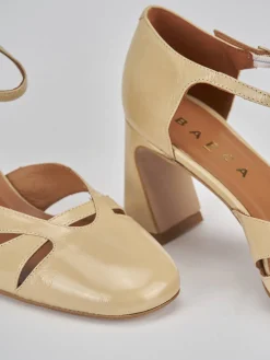 Décolleté tacco 7cm pelle marrone