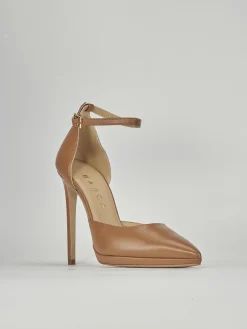 Décolleté tacco 11cm pelle marrone