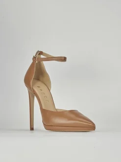 Décolleté tacco 11cm pelle marrone