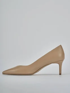 Décolleté tacco 5cm pelle marrone