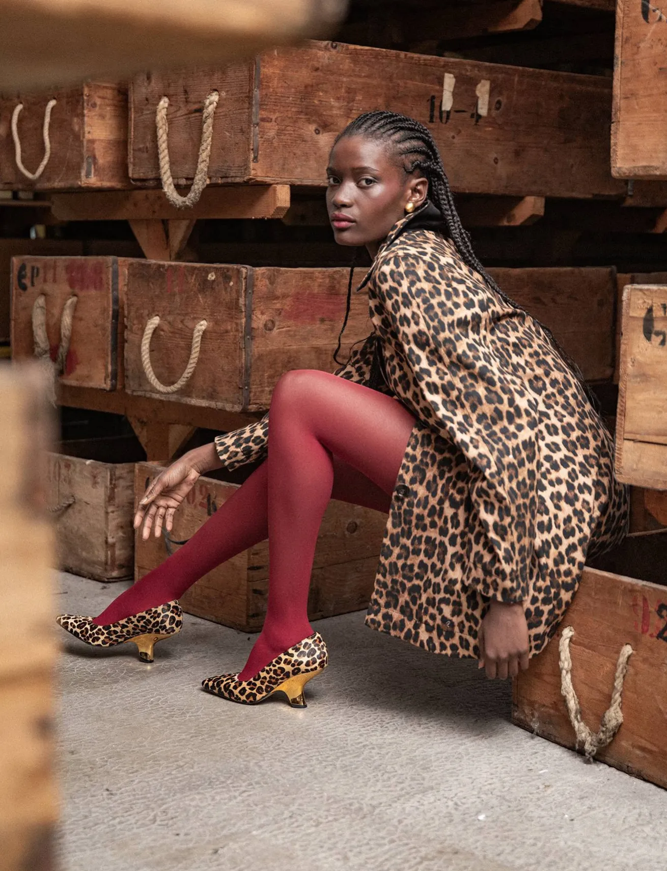 Décolleté tacco 6cm pelle multicolor