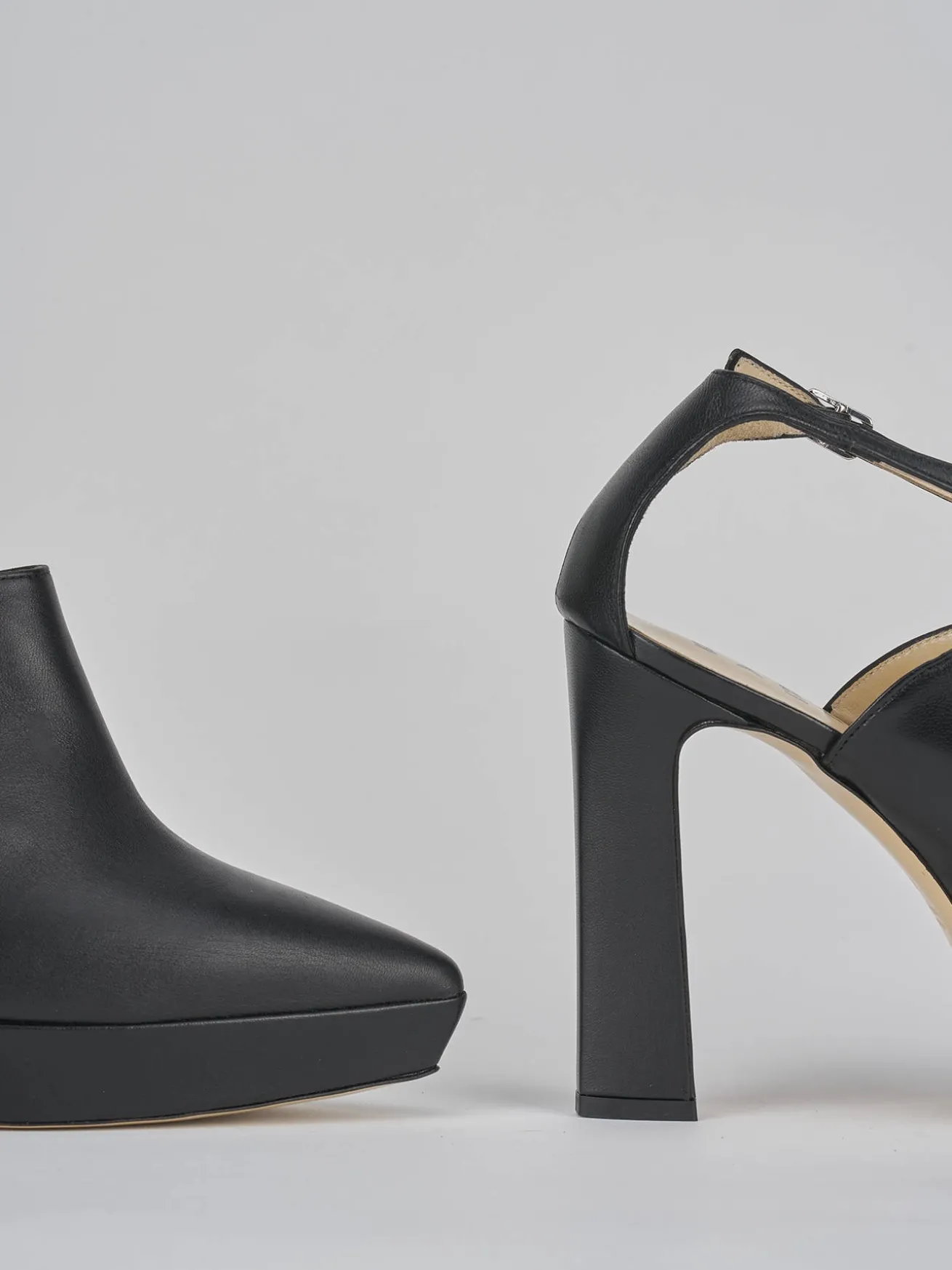 Décolleté tacco 11cm pelle nero