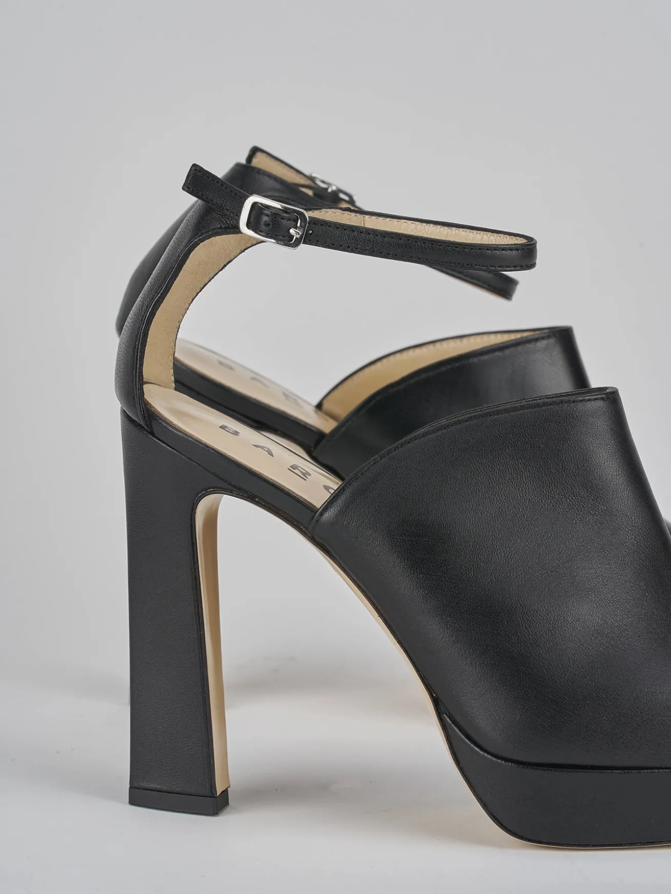 Décolleté tacco 11cm pelle nero