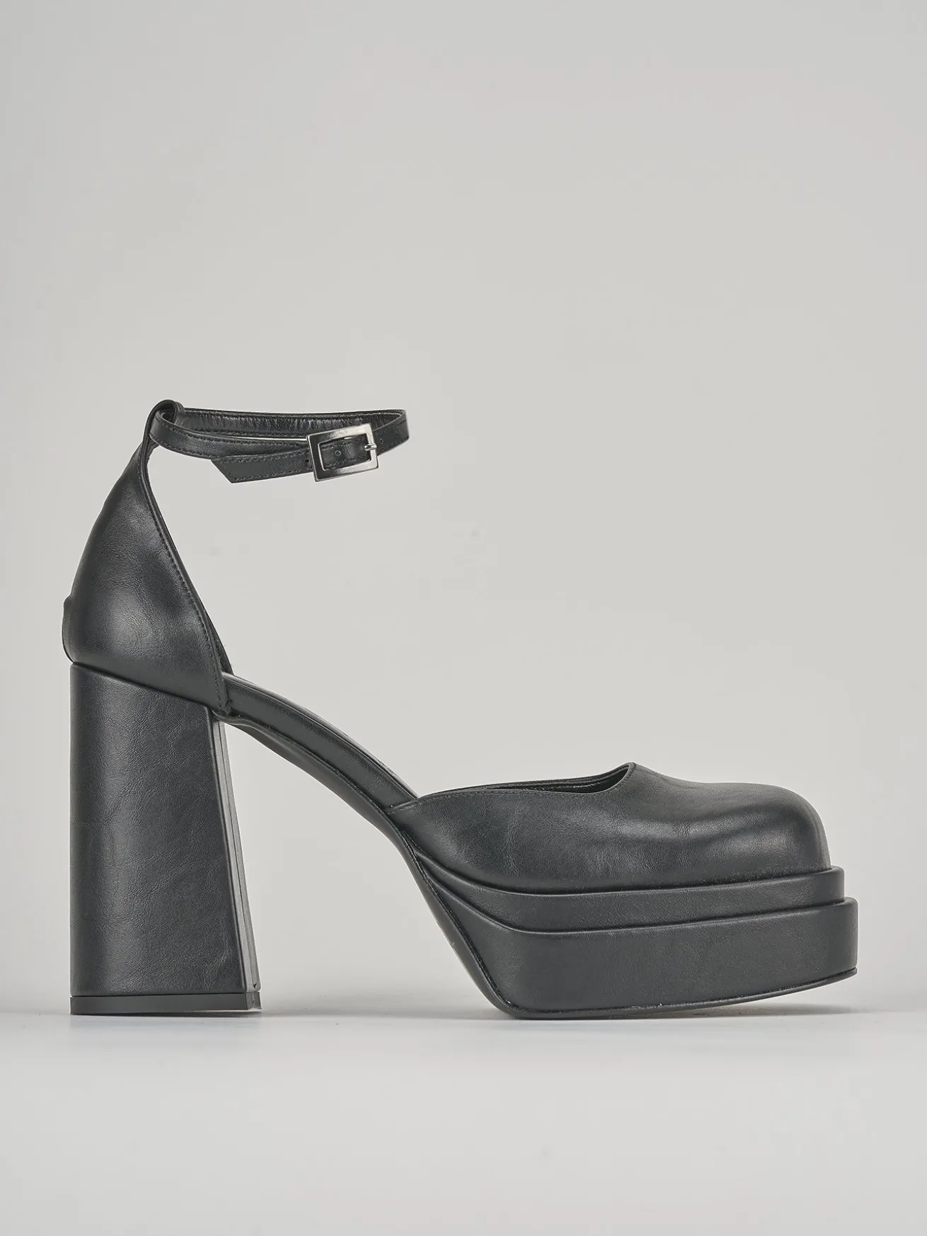 Décolleté tacco 11cm pelle nero