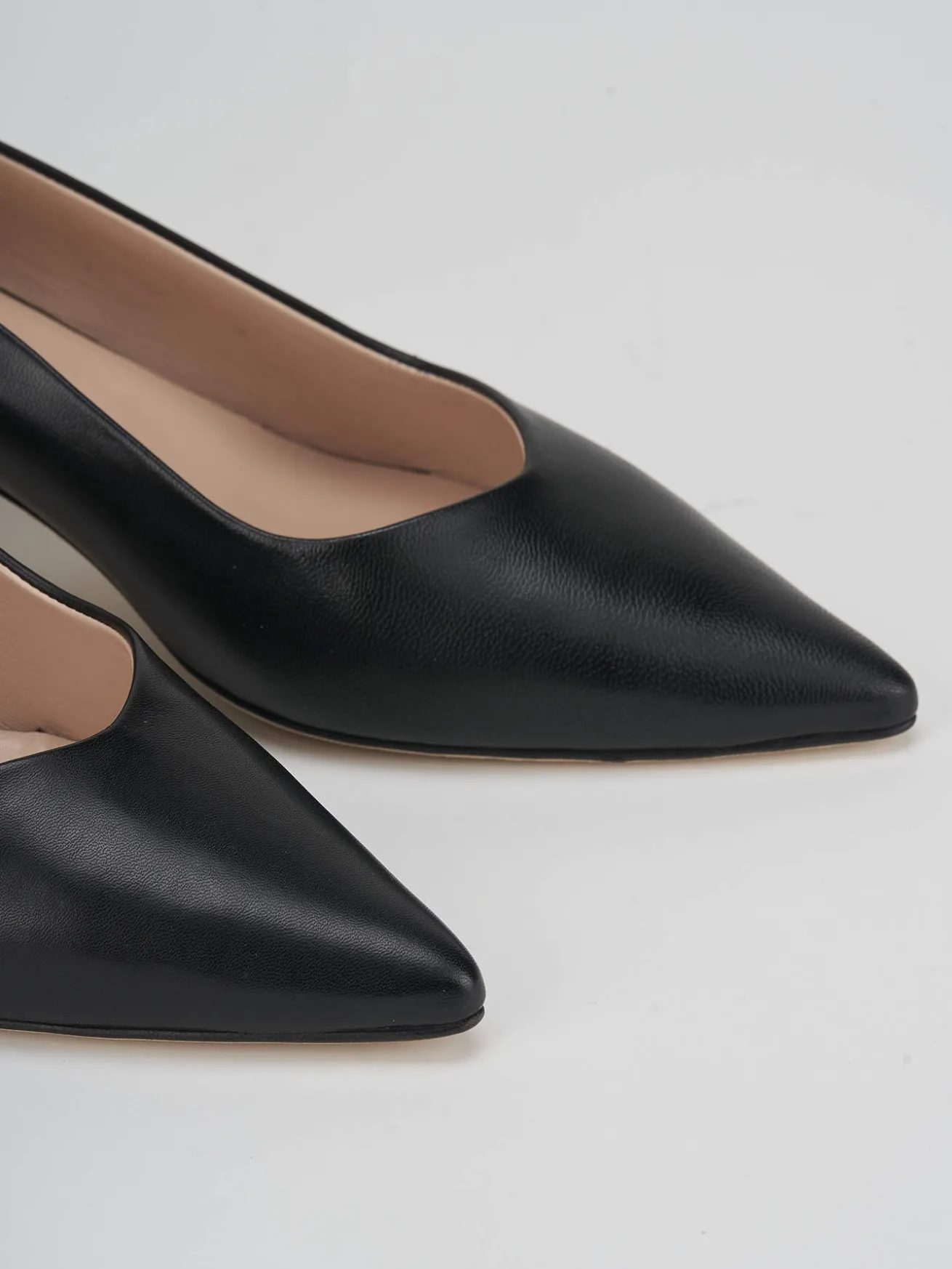 Décolleté tacco 5cm pelle nero