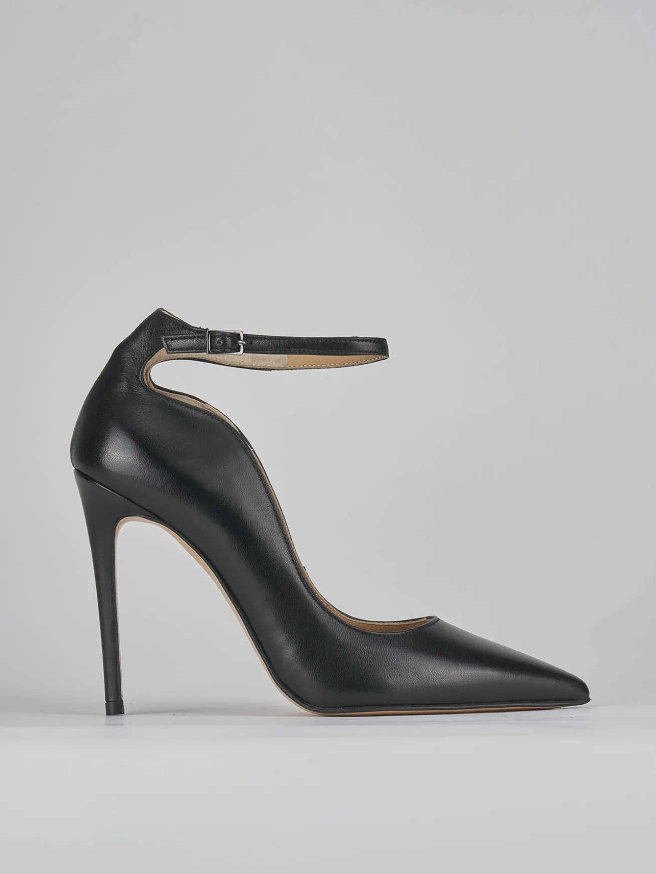 Décolleté tacco 11cm pelle nero