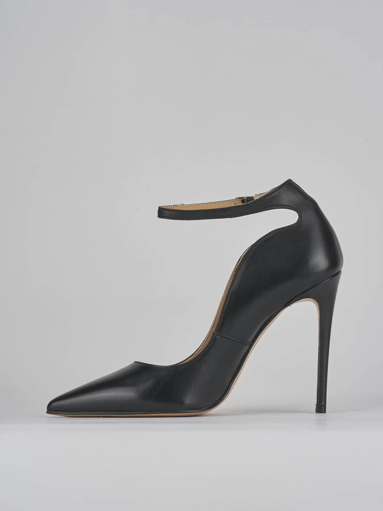 Décolleté tacco 11cm pelle nero