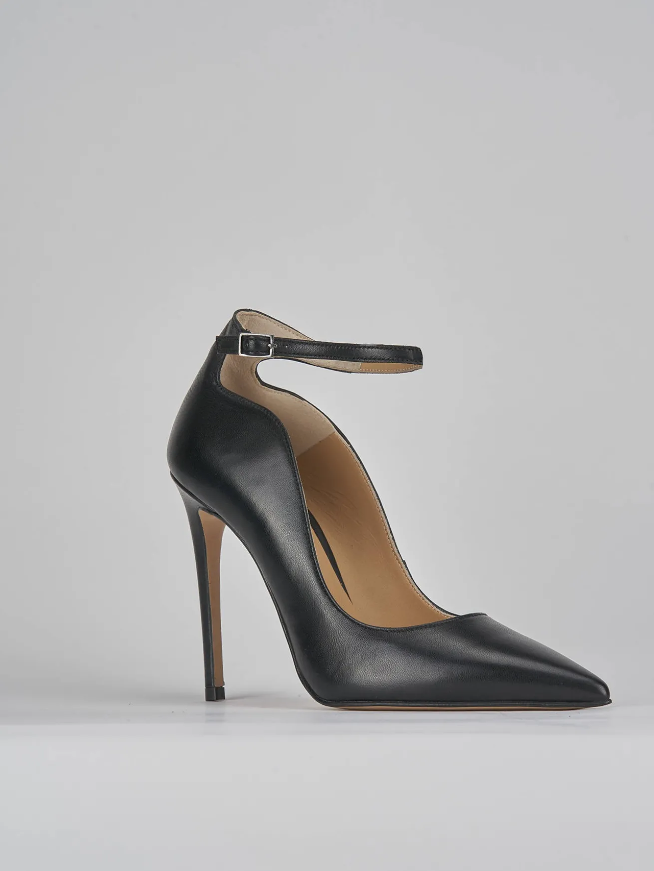 Décolleté tacco 11cm pelle nero