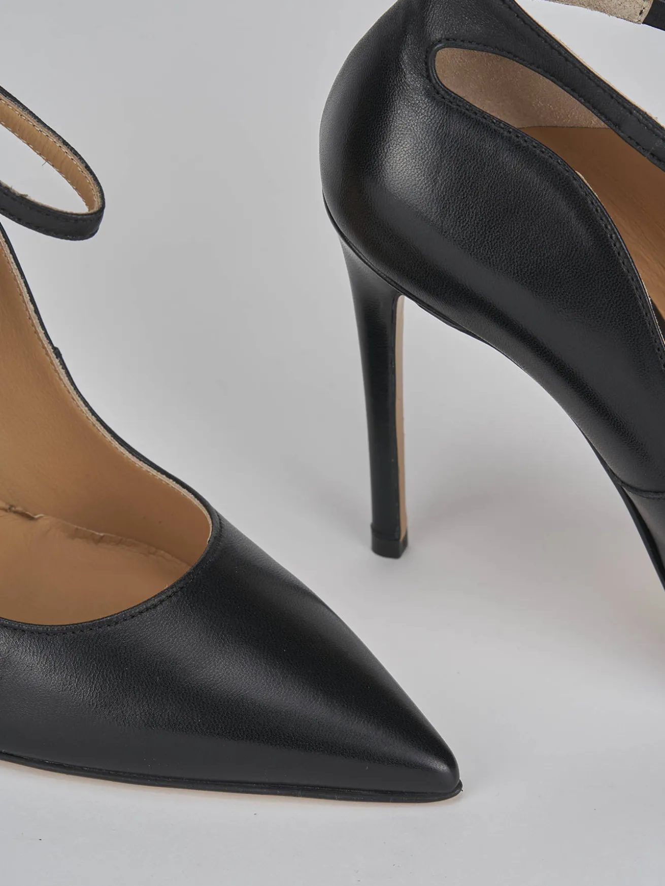 Décolleté tacco 11cm pelle nero