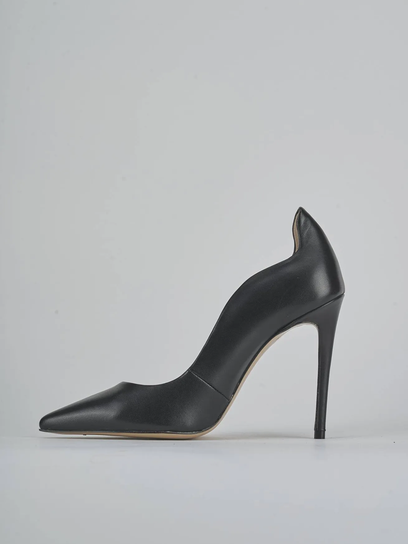 Décolleté tacco 10cm pelle nero