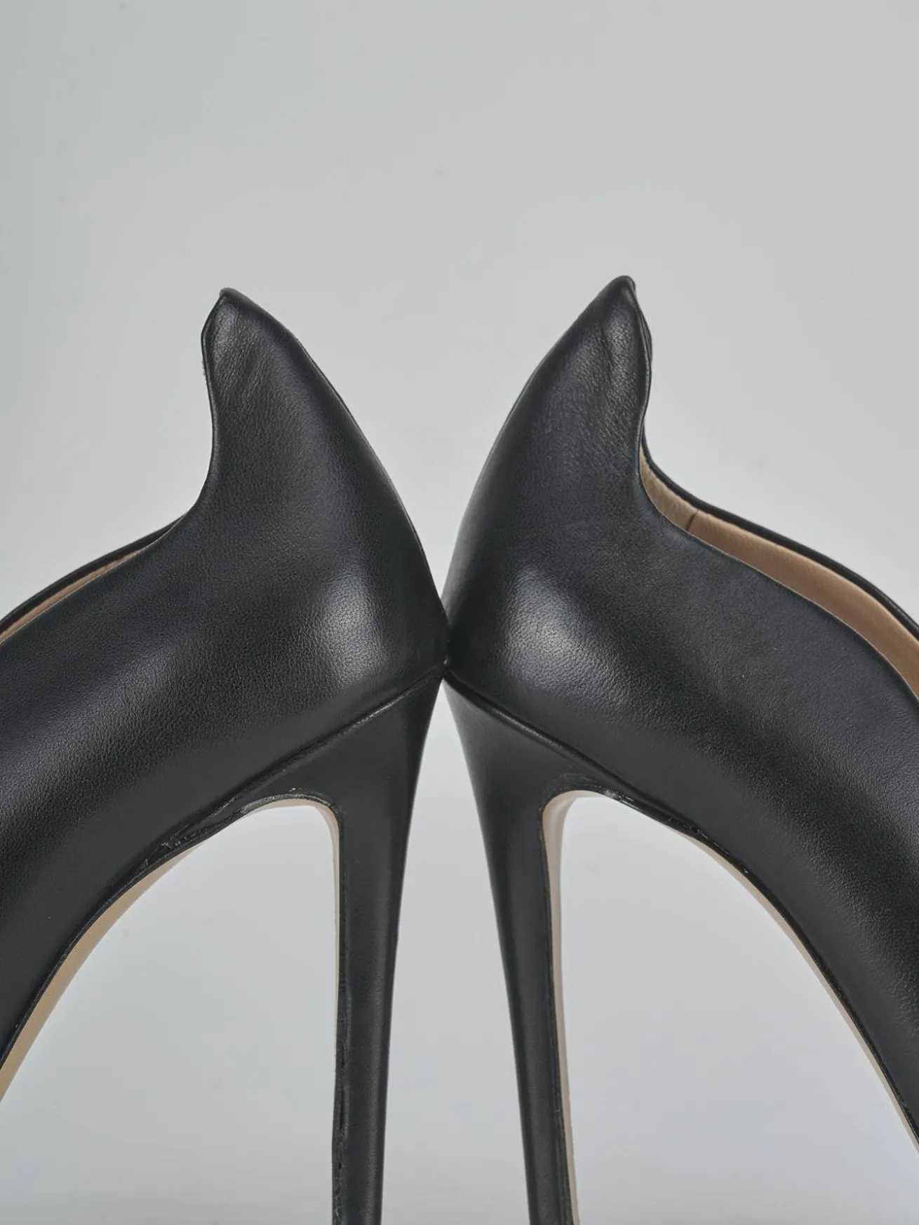 Décolleté tacco 10cm pelle nero